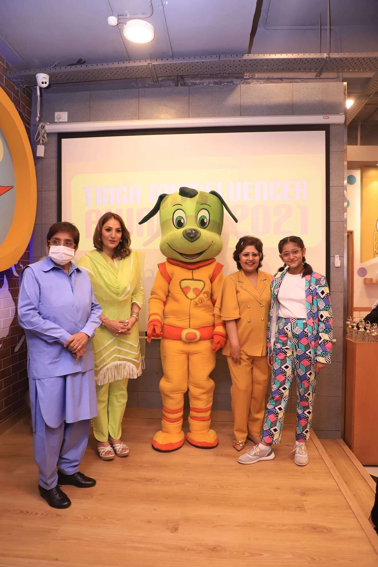 Guest Group With The Tingaland Mascot