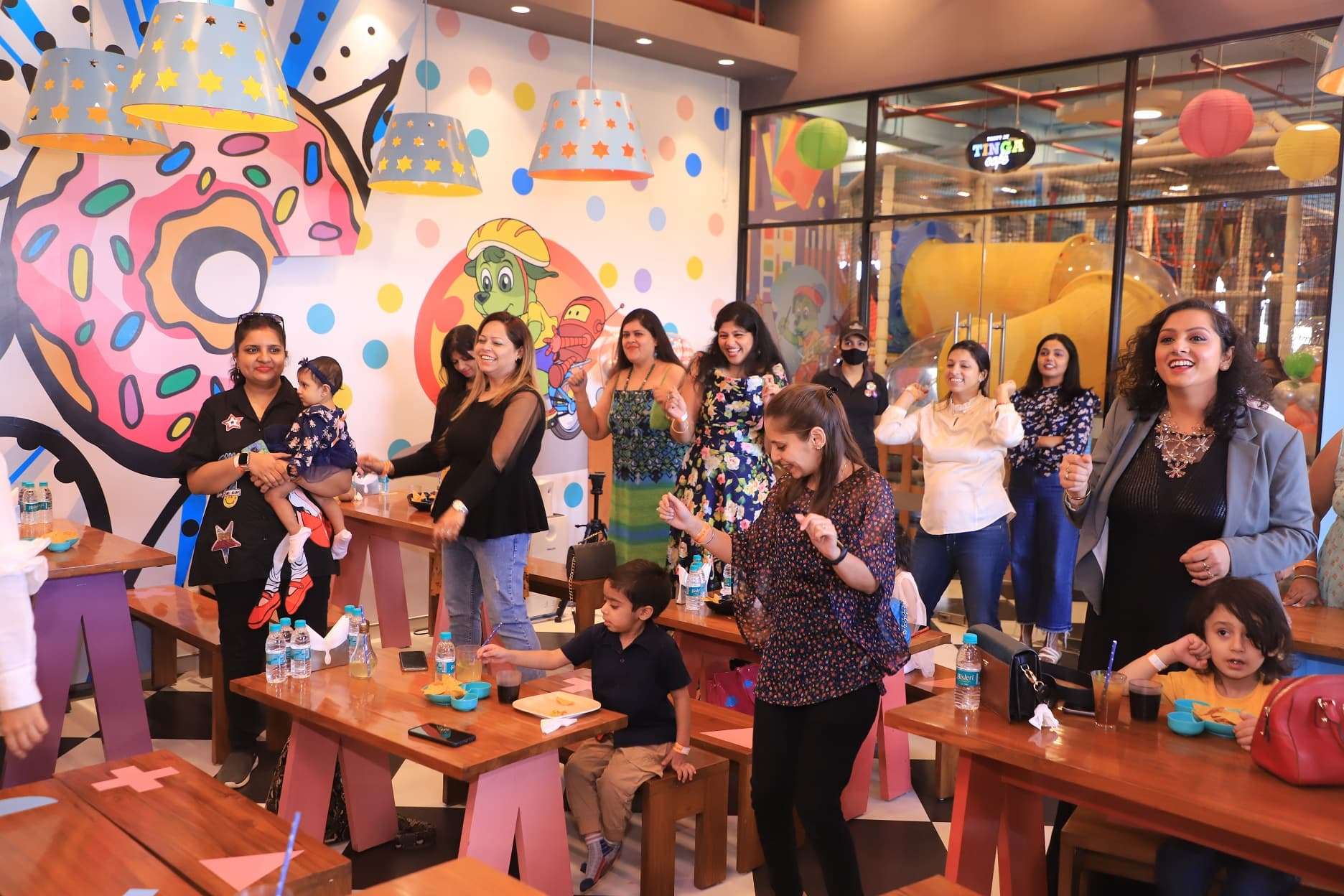 Families Celebrating At Tingaland Event