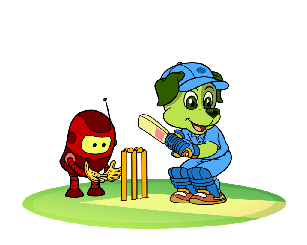 Tinga Playing Cricket